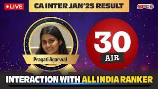 CA Intermediate All India Ranker 30 | Pragati Agarwal | Jan-25 Attempt | Swapnil Patni Classes