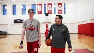 188' Feet with Rutgers Basketball: Gavin Griffiths