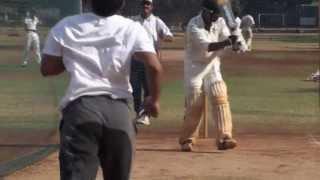 AAMIR ASHIQ PARKAR....batting session at cross maidan..1