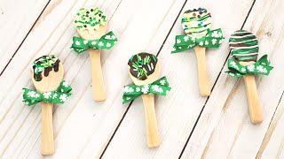 MINI FAKE CHOCOLATE SPOONS DIY - St. Patrick's Day Fake Food Craft