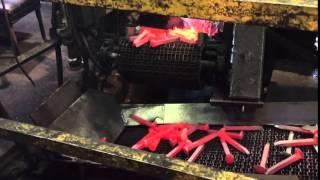 Railroad spike manufacturing