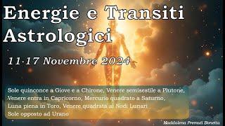     ️  Settimana Astrologica 11-17 Novembre 2024