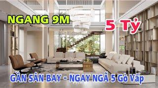 Bán nhà Gò Vấp - Tân Bình | Ngang 8M rộng lắm hơn 5 Tỷ thôi có ngay nhà 3 lầu gần Sân Bay