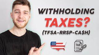 How Withholding Taxes WORK in TFSA, RRSP and Cash Accounts! - (Must Watch for ALL Investors)