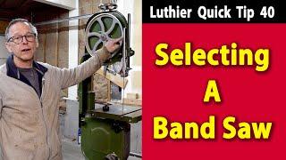 Selecting A Band Saw