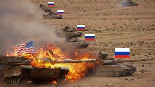 US PANIC! Today: Russian T-14 Armata Enters the Battlefield, Destroying Dozens of M1 Abrams