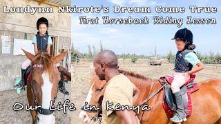 Horseback Riding Lesson for Londynn || Meru to Nanyuki || Our Life in Kenya || VLOG