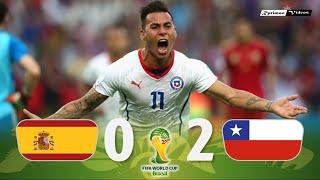 España 0 x 2 Chile ● Copa del Mundo 2014 Resumen y Goles HD