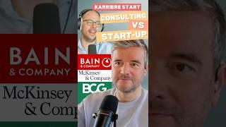 Karriere Start Start-Up vs. Beratung
