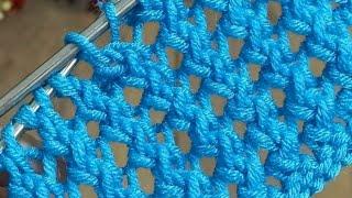 Single Row two-needle knitting modeltutorial Baby Single Row two-needle knitting pattern tutorial #