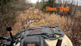 ATV Explore New Area Solo Trail Ride Northwestern Ontario Can Am Outlander 700