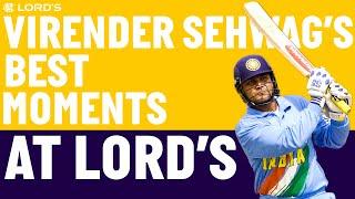 The Best of Virender Sehwag at Lord's! | England v India | Lord's