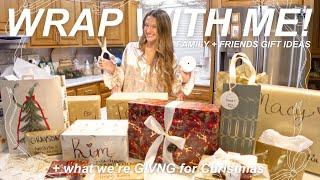 WRAP PRESENTS WITH ME + what we're *GIVING* for Christmas this year! (Christmas gift ideas!)