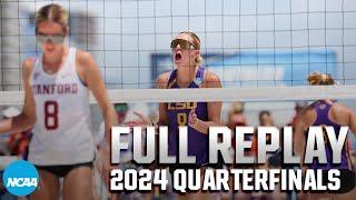 LSU vs. Stanford: 2024 NCAA beach volleyball quarterfinals | FULL REPLAY