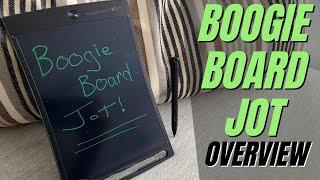 Boogie Board Jot Reusable Writing Tablet Overview