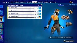 Fortnite NEW FREE RUNWAY RACER SKIN REWARDS, QUESTS, NEW STYLES, VOICE REPORTING UPDATE, MAP CHANGE