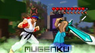 Master Ryu vs Master Steve. Minecraft vs Street Fighter MUGEN