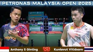 Ginting hadapi tunggal Thailand "Kunlavut Vitidsarn" di round kedua | Badminton PMO25