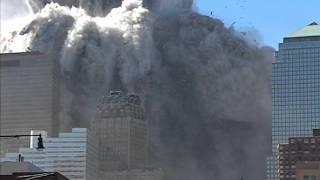 WTC Tower 1 "Collapse" from West Side Hwy. 720p