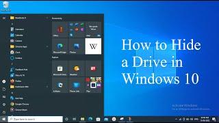 How to Hide a Drive in Windows 10 | Tamil | SK Tricknology