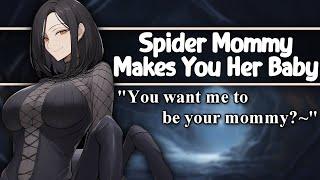 [ASMR] Spider Mommy Makes You Her Baby [F4A] [Soft Dom] [Strangers To More] [Wholesome] [Cuddles]