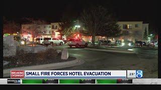 Small fire forces hotel evacuation