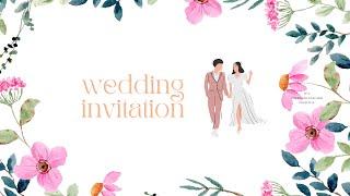 Wedding invitation |  without text blank | background video #weddinginvites