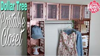 Dollar Tree DIY Portable Crate Closet