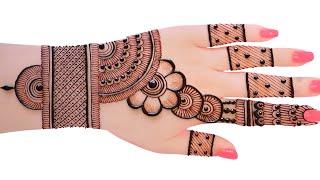 easy top Arabic mehndi design-weddingDulhan special #mehndidesign-simple#henna #madhi#eid #mehandi