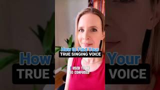 How to find your real singing voice, or true vocal tone #vocaltraining #vocalcoach #singing #voice