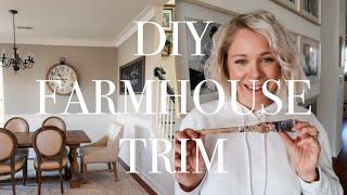 DIY Farmhouse Trim | Alternative to Crown Moulding