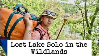 LOST LAKE SOLO INTO THE WILDLANDS | kawartha lakes camping #outdoors #fishing #adventure