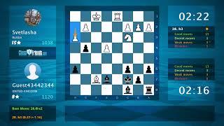 Chess Game Analysis: Svetlasha - Guest43442344 : 0-1 (By ChessFriends.com)