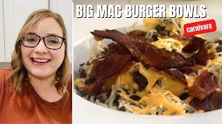 Best Carnivore Ground Beef Recipes | Big Mac Burger Bowls