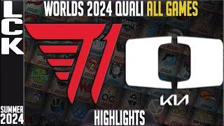 T1 vs DK Highlights ALL GAMES | LCK Worlds 2024 Qualifier | T1 vs Damwon KIA