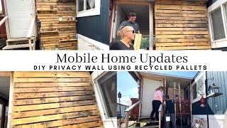 Mobile Home Updates|Privacy Wall|Landscaping Ideas|Mobile Home Remodel|Single Wide Living