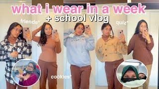 what i ACTUALLY wear in a week + SCHOOL WEEK VLOG