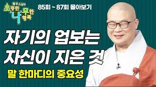 자기의 업보는 자신이 지은 것! 말 한마디의 중요성 [광우스님 소나무 3편 몰아보기]
