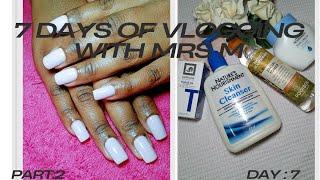 #vlog , had a nail  client , skin care  by nature"s nourishment  