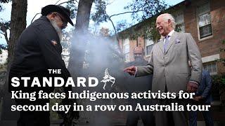 King Charles faces Indigenous activists for second day in a row on Australia tour