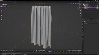 How to quickly make curtains in Blender