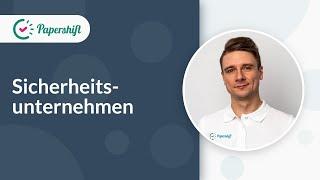 Sicherheitsunternehmen | Papershift Solutions