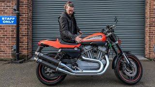 Harley Davidson forgotten masterpiece, The SPORTSTER XR1200. Affordable Road & Track fun.