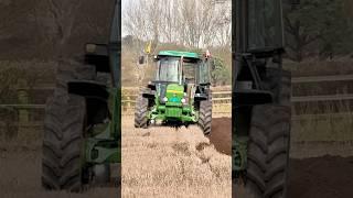 John Deere Tractor & 3 Furrow Kverneland Match Plough