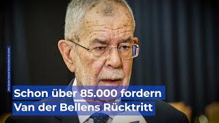 Über 85.000 fordern Van der Bellens Rücktritt