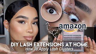 DIY Lash Extensions At Home | AMAZON INDIVIDUAL LASH EXTENSIONS TUTORIAL | Calailis Lashes