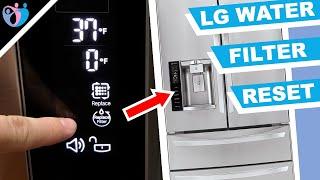 how to reset lg refrigerator water filter light