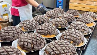 Huge！Pineapple Bread Bigger than the face！Taiwan Amazing Food Process