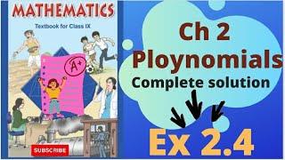 #Ex 2.4 class 9 maths NCERT #cbseclass video #scoreplus #Solution of Ex 2.4 Chapter 2 class 9 maths