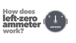 Left-zero ammeter. How does it work?